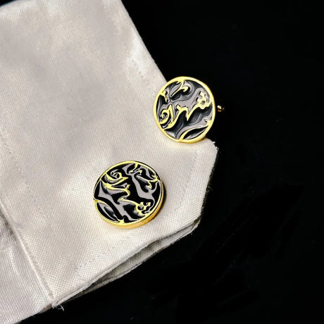 Arabic Stone Cufflinks ShinnyArts