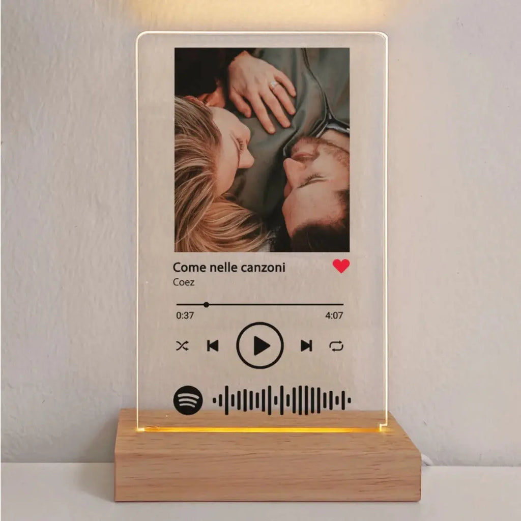Custom Rap Light Spotify Scannable Personalized Lamp - Custom LED Light - ShinnyArts