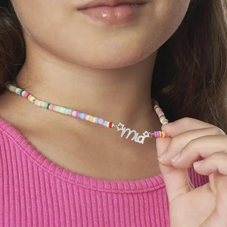 Rainbow Kids Name Necklace shinnyarts