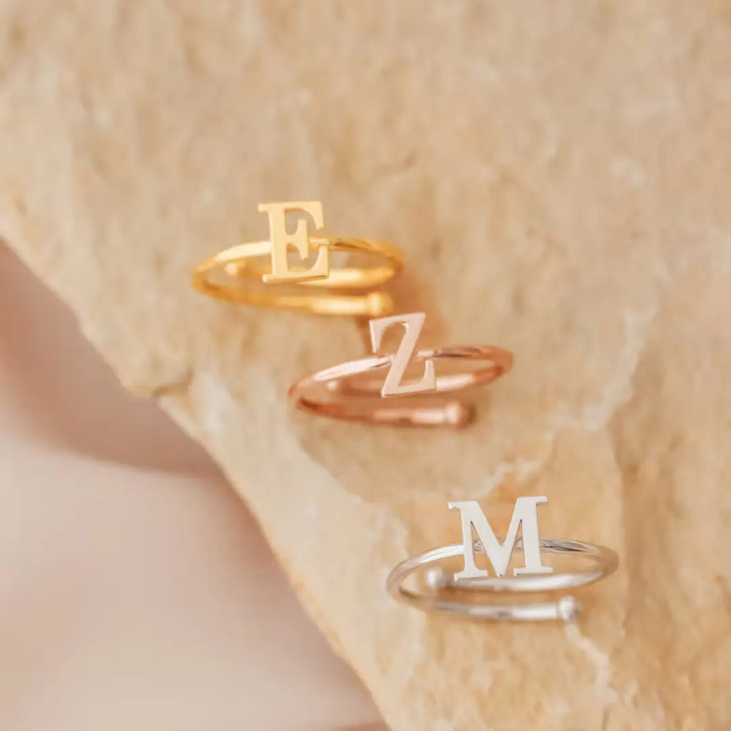 Personalize Letter Ring ShinnyArts