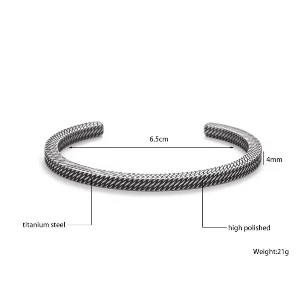 Men's Vintage Cuff Bangle ShinnyArts