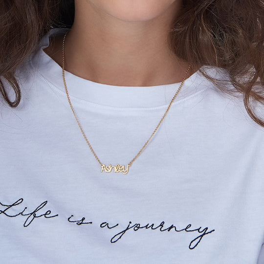 BREEZE STYLE NAME NECKLACE