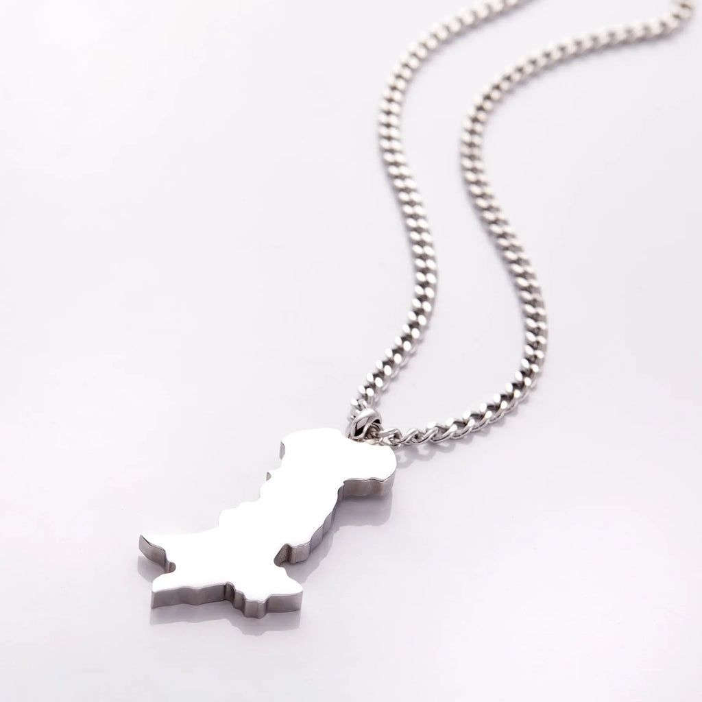 LAND OF THE PURE (PAKISTAN MAP NECKLACE) - ShinnyArts