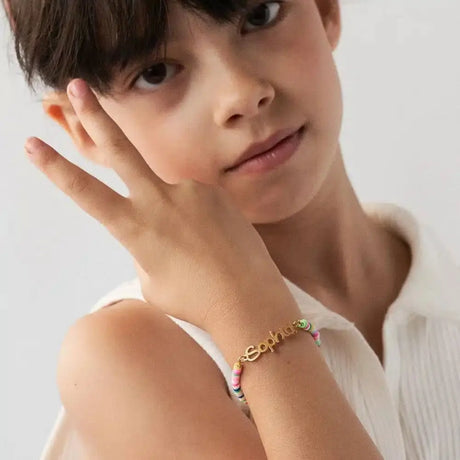 Rainbow Kids Name Bracelet shinnyarts