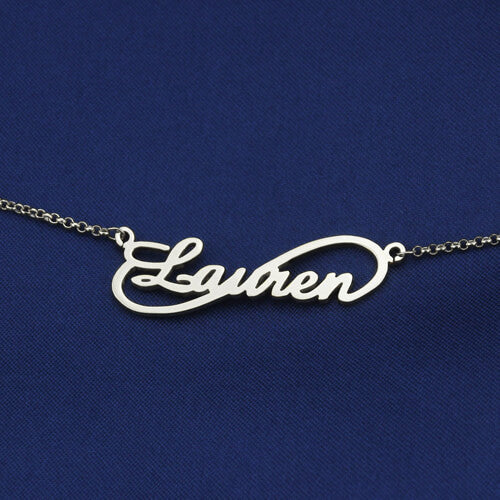 INFINITY STYLE NAME NECKLACE