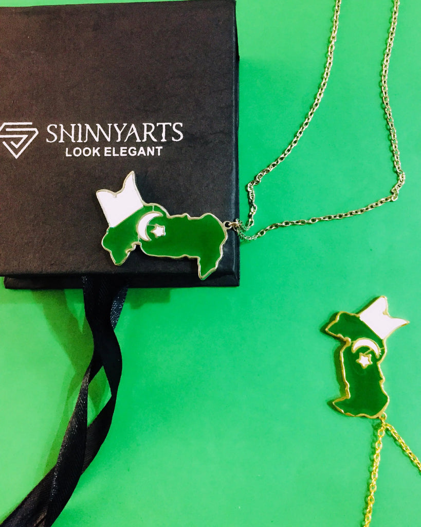 Pakistan Map Necklace Shinnyarts
