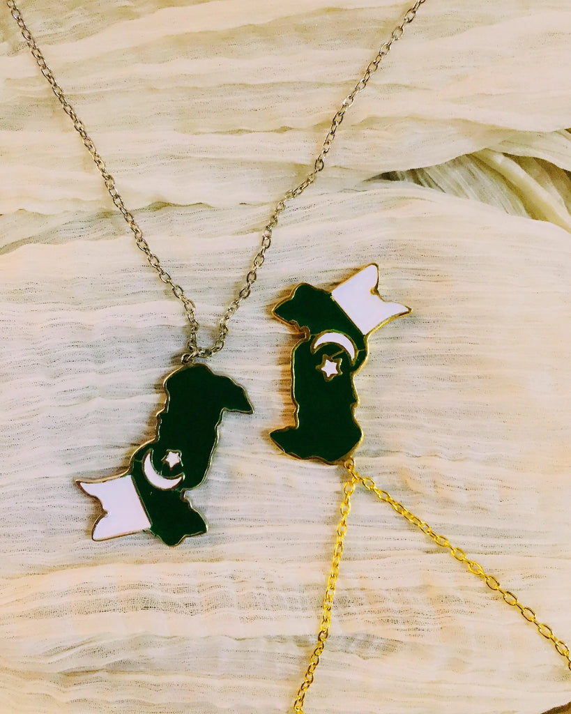 Pakistan Map Necklace Shinnyarts