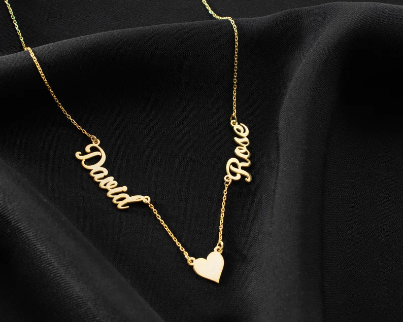 LOVER NAME HEART NECKLACE - ShinnyArts