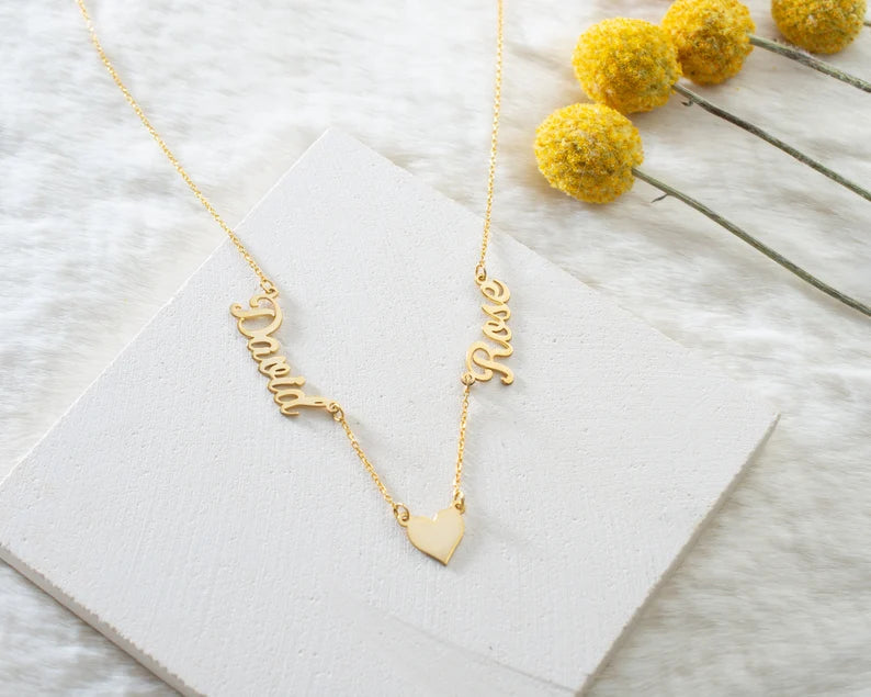 LOVER NAME HEART NECKLACE - ShinnyArts