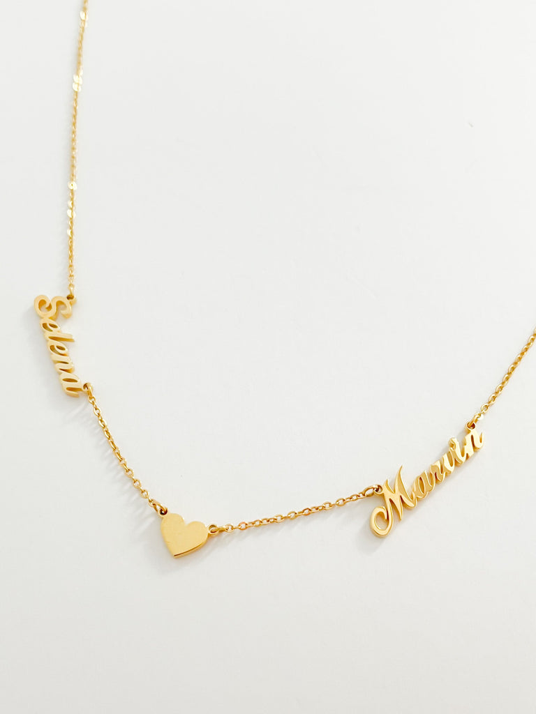 LOVER NAME HEART NECKLACE - ShinnyArts