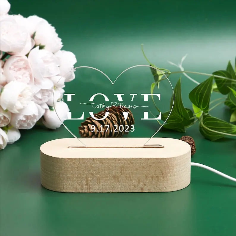 LED Heart Couple Name Light shinnyarts