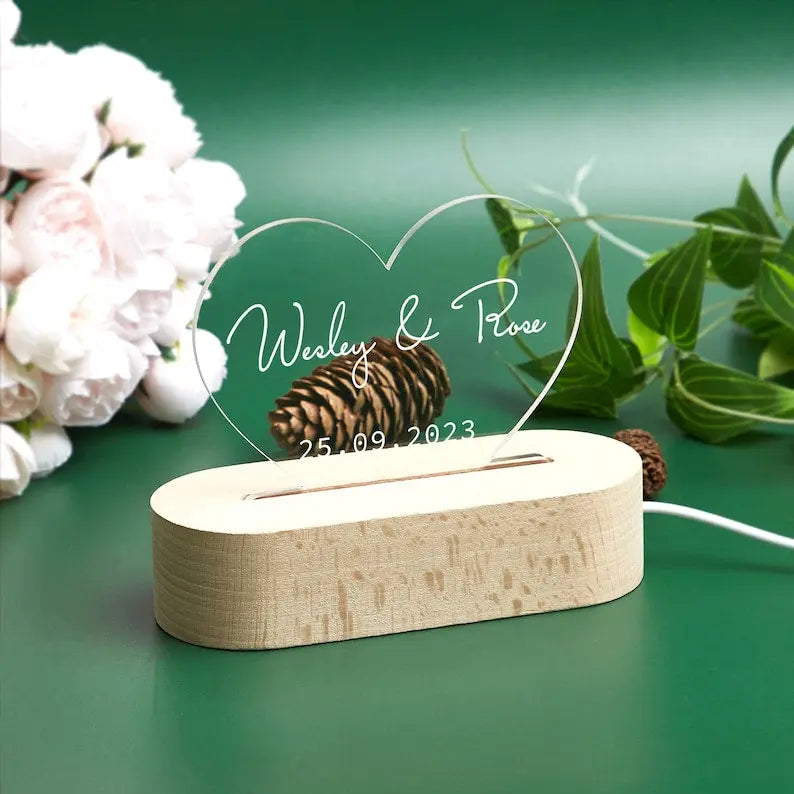 LED Heart Couple Name Light shinnyarts