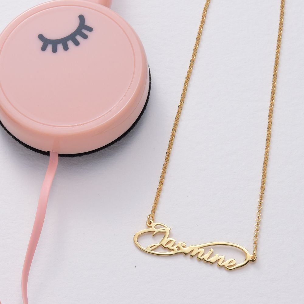 INFINITY STYLE NAME NECKLACE
