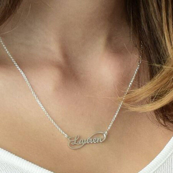 INFINITY STYLE NAME NECKLACE