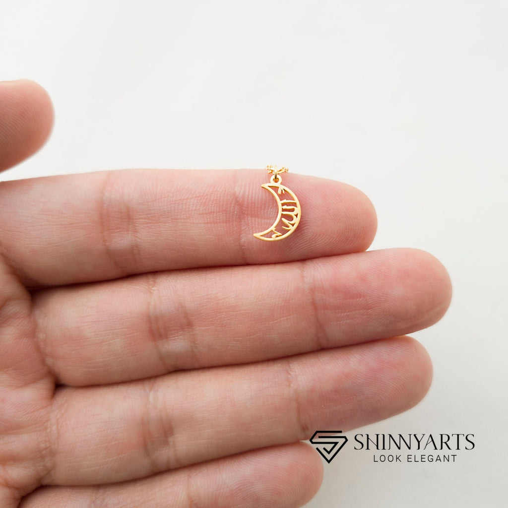 CRESCENT ALLAH NECKLACE