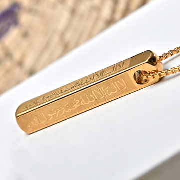 3d top bar necklace