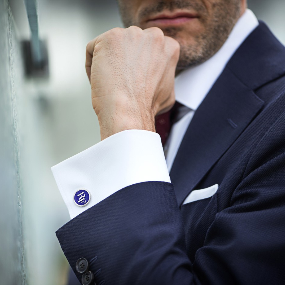 PERSONALIZED ENAMEL CUFFLINKS