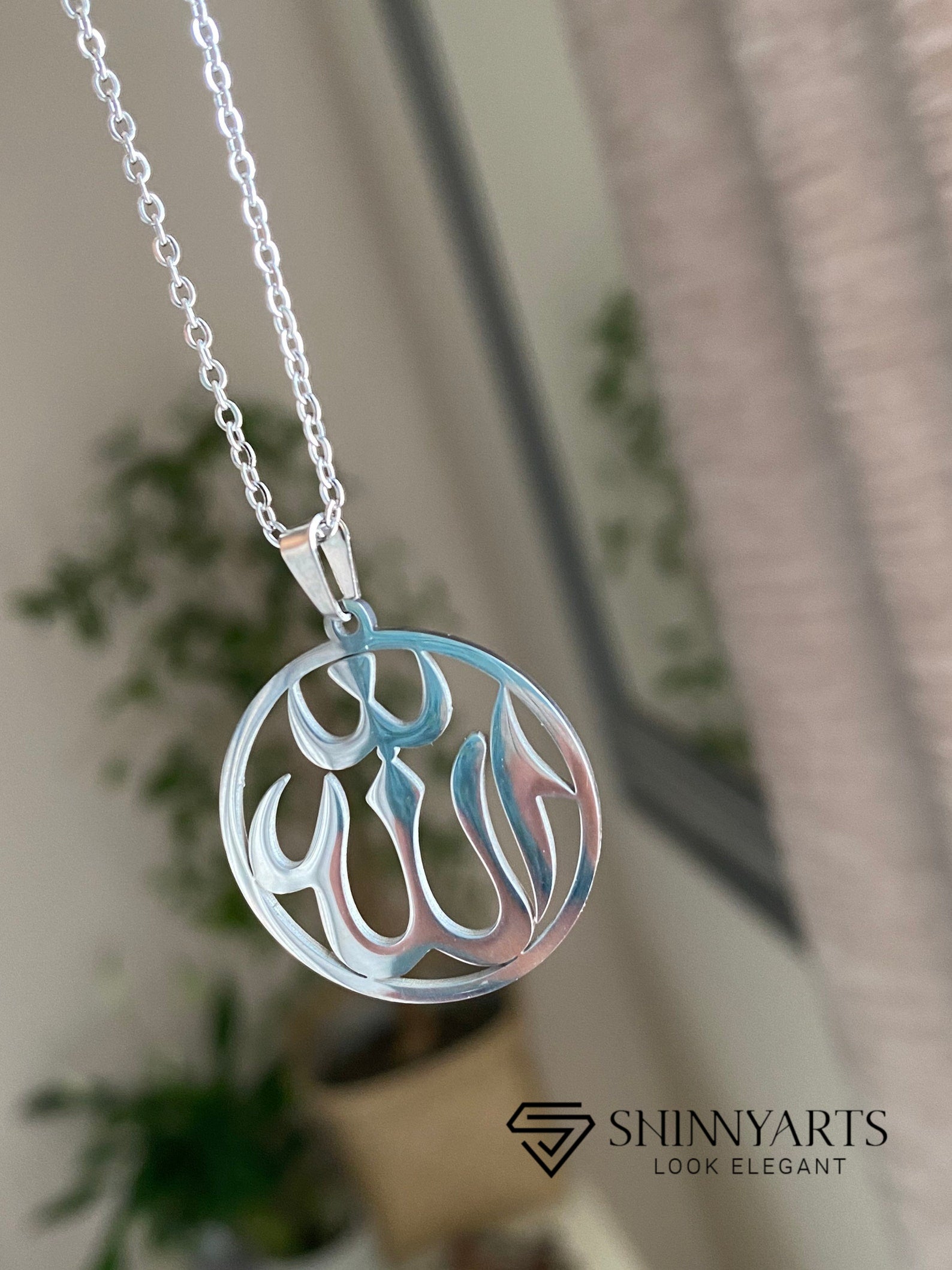 Silver Allah  pendant