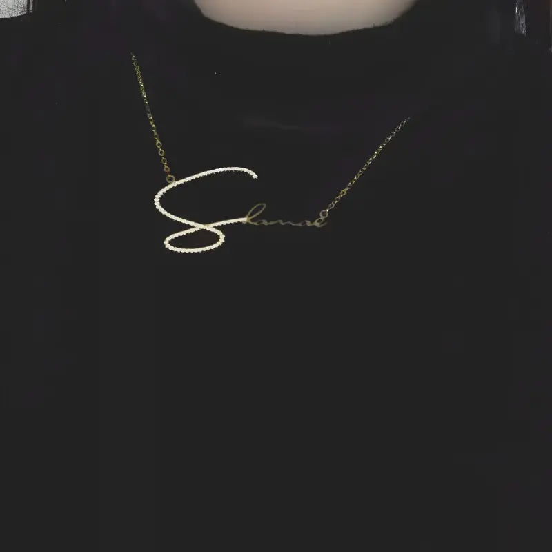 SIGNATURE STYLE DIAMOND NAME NECKLACE - ShinnyArts