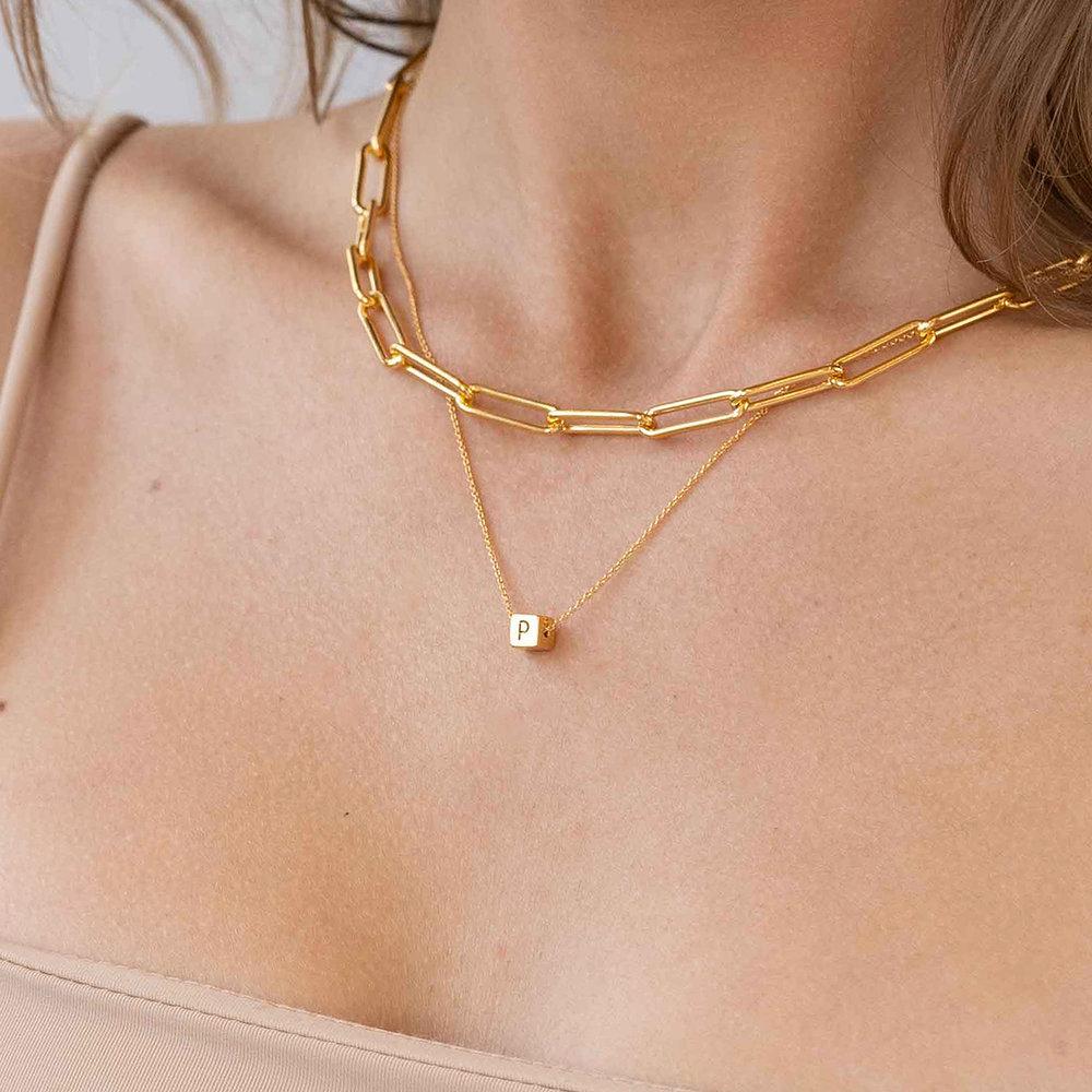 DICE NECKLACE GOLD PLATED