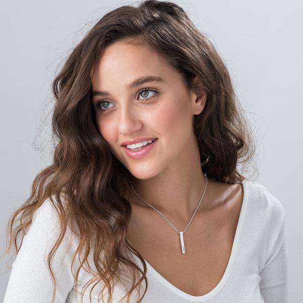 Pillar bar nacklace & pendant nacklace