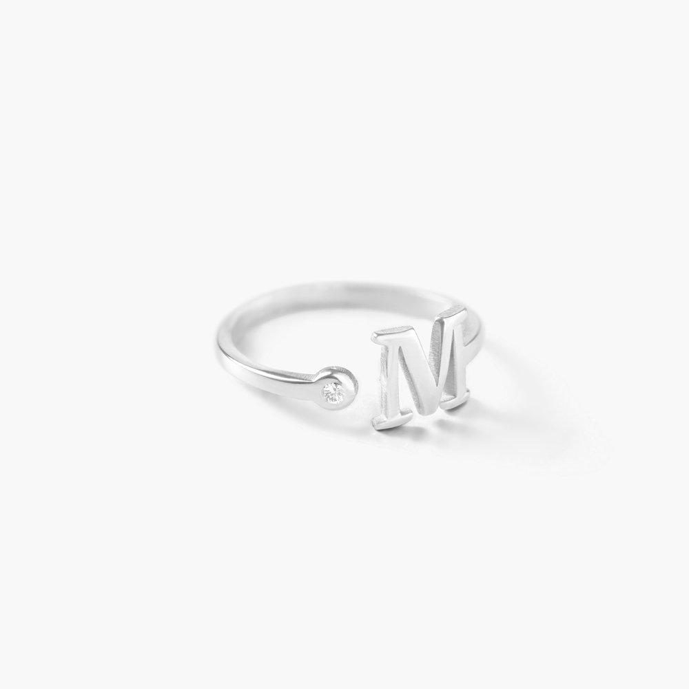 name ring silver plated