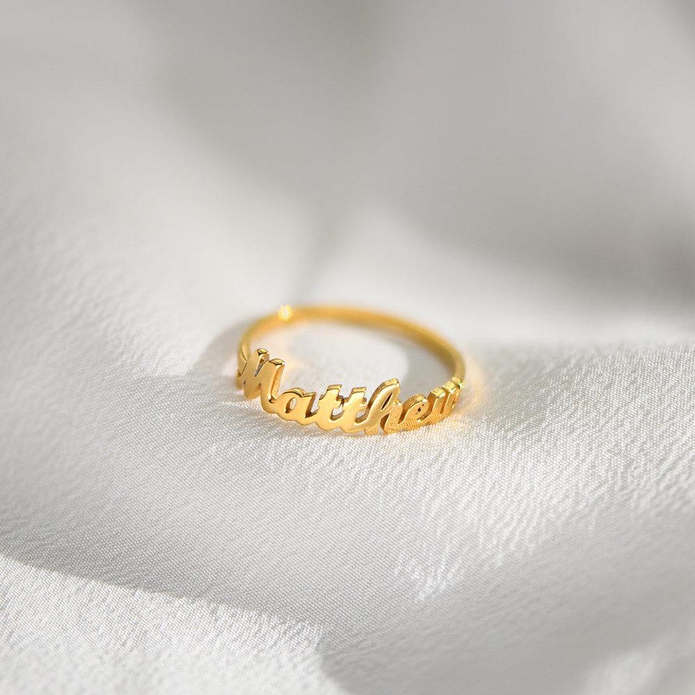 name ring gold plated