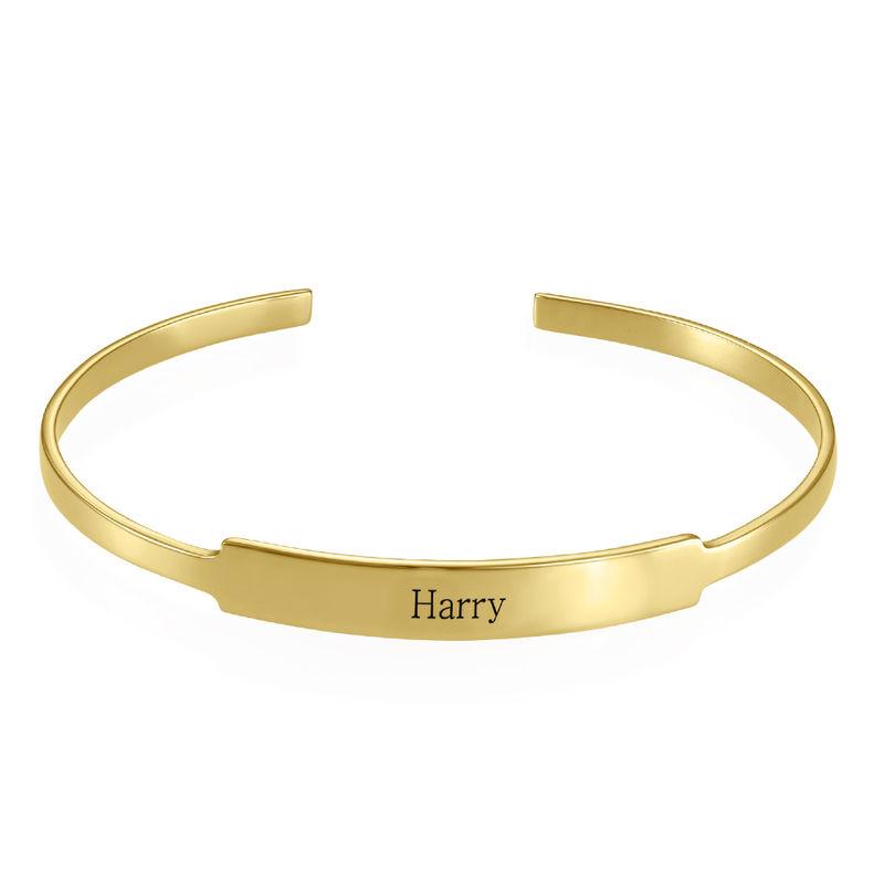 OPEN NAME BANGLE GOLD PLATED