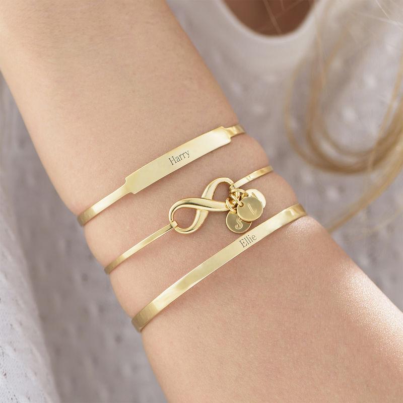 OPEN NAME BANGLE GOLD PLATED