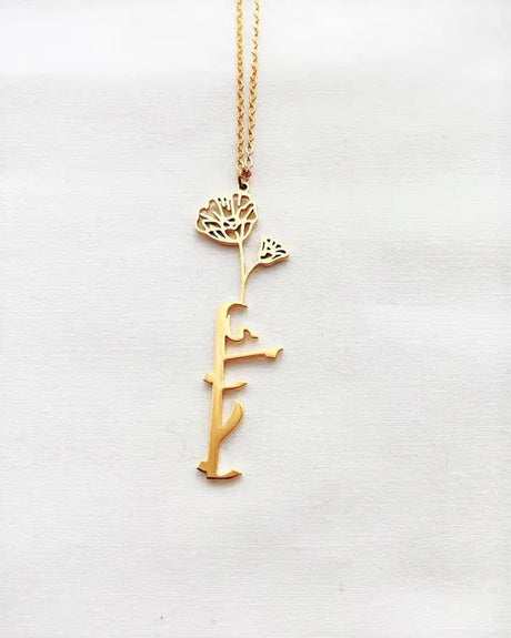 Arabic Birth Flower Pendant - ShinnyArts