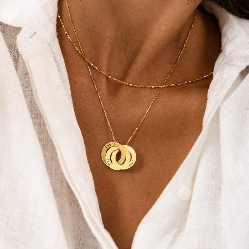 INTERLOCKING CIRCLE NECKLACE